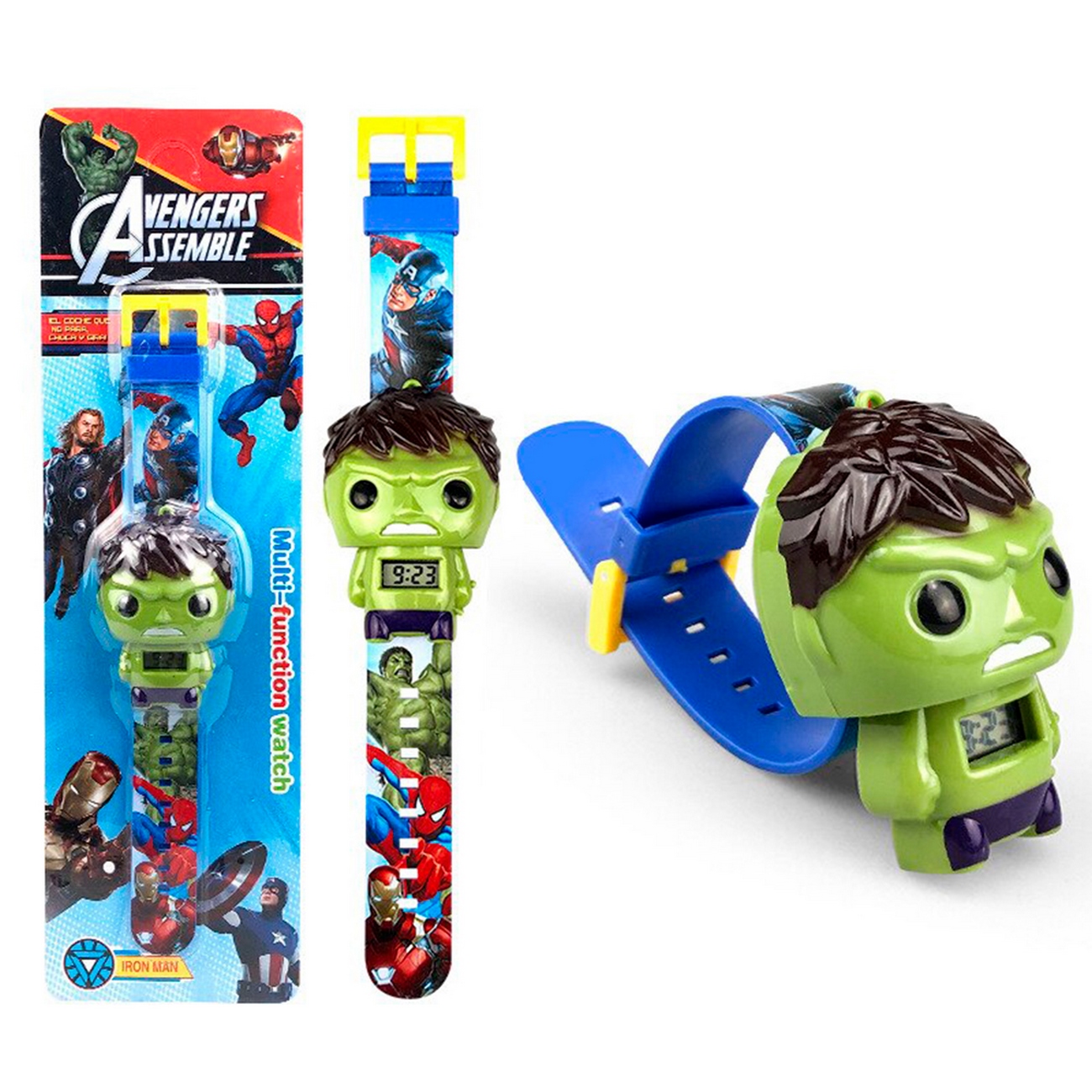 Reloj Niños Digital Infantil Hulk Hombre Increible Avengers